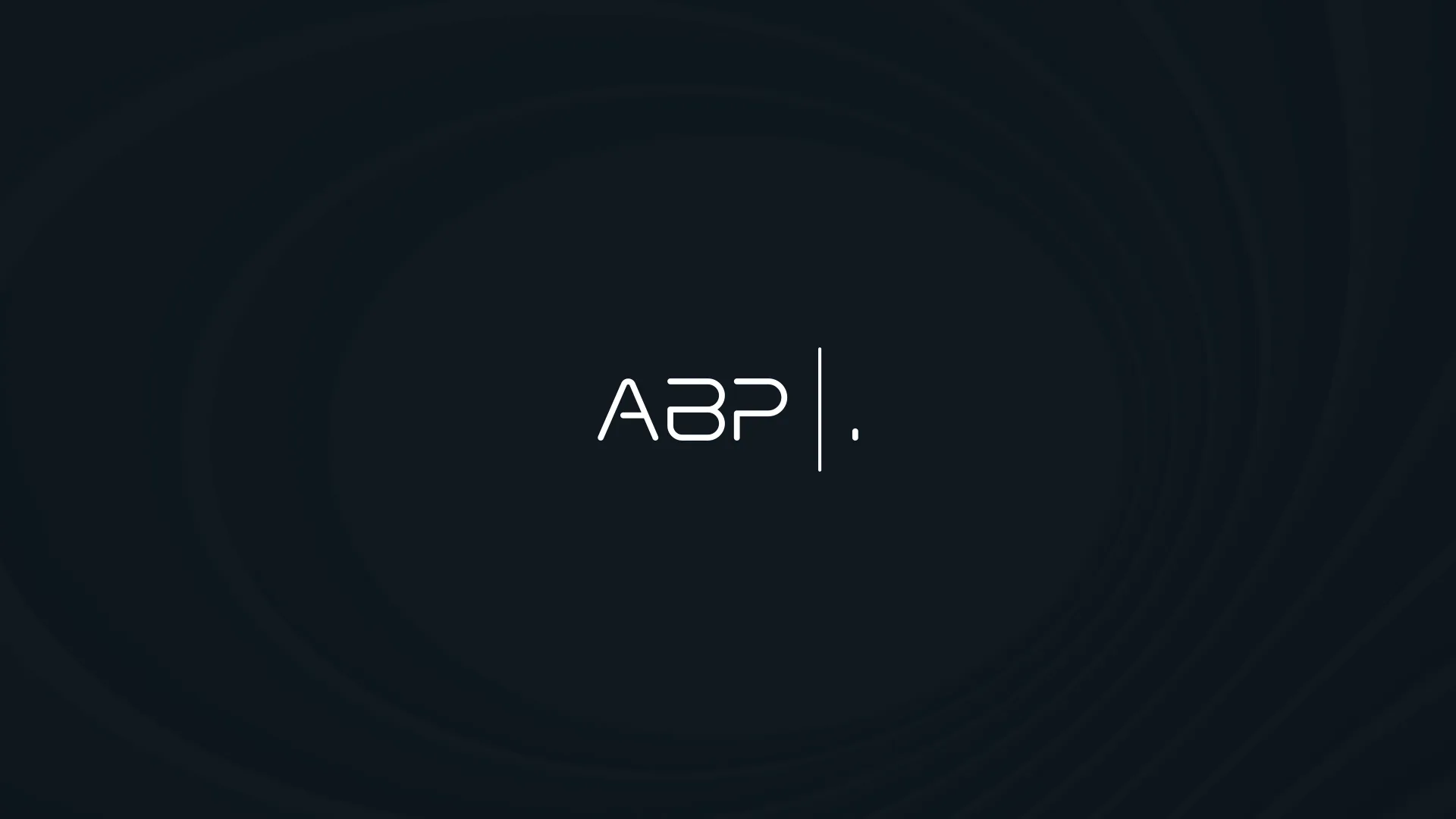 ABP — white ABP logo on a dark background