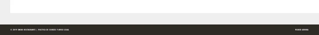 Eneko website — dark footer bar with copyright and legal links